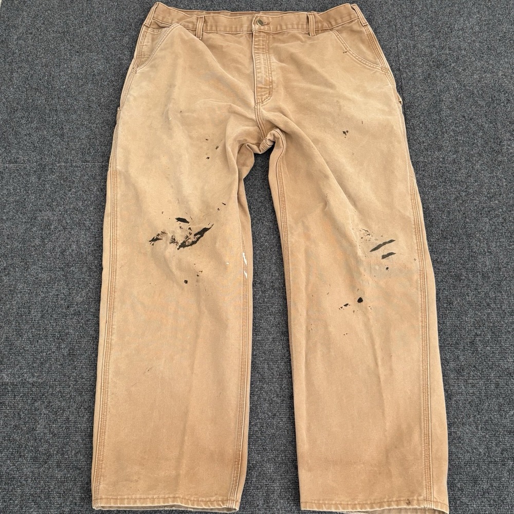 Vintage Carhartt Pants Mens 40x32 (38x31) Brown B11-BRN Carpenter Union Made USA